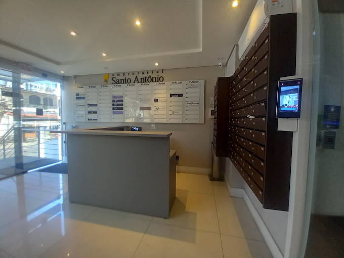 Recepção do Edifício Santo Antônio, onde fica o escritório Mendes&Mendes em São José/SC